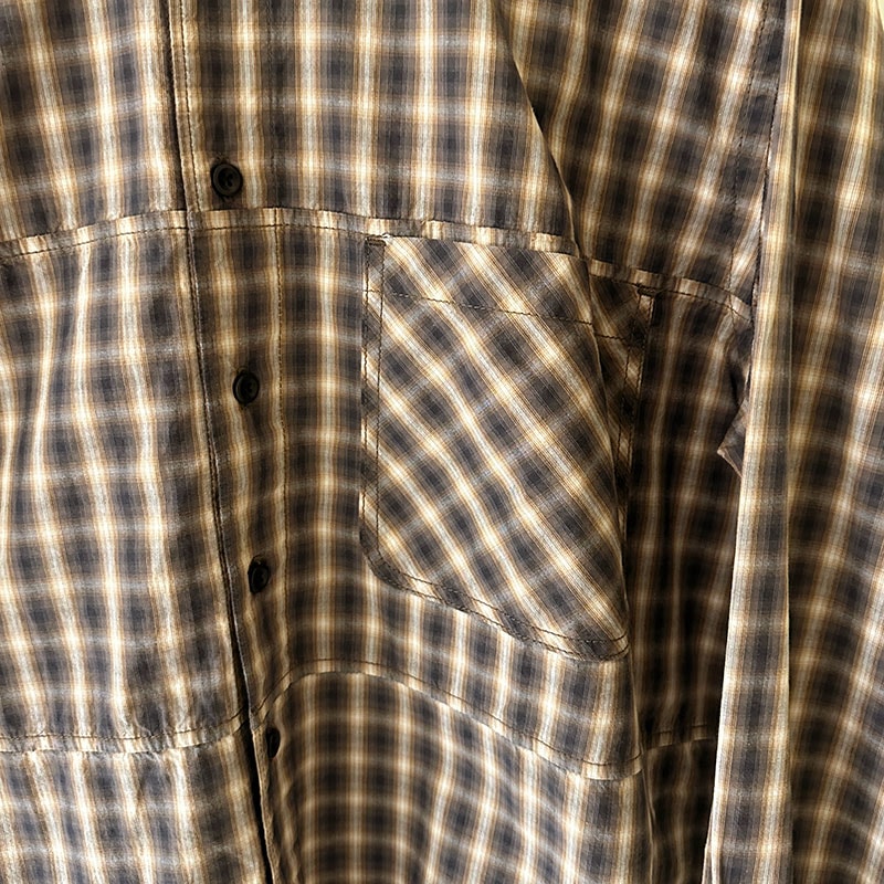 ティグルブロカンテ OGオンブレチェック B.DボースンL/Sシャツ unisex