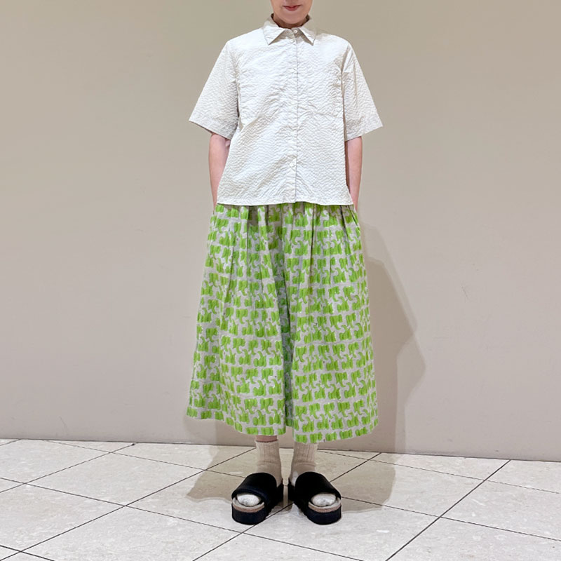 ティグルブロカンテ ナイロンサッカー スクエアオープンシャツ