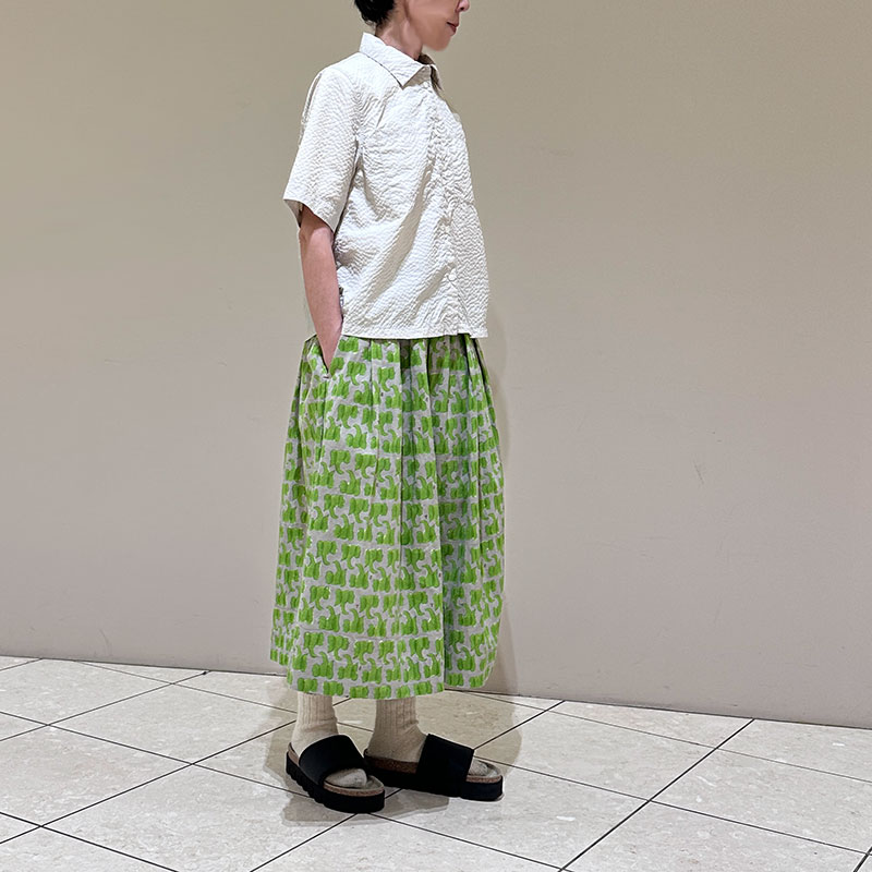 ティグルブロカンテ ナイロンサッカー スクエアオープンシャツ