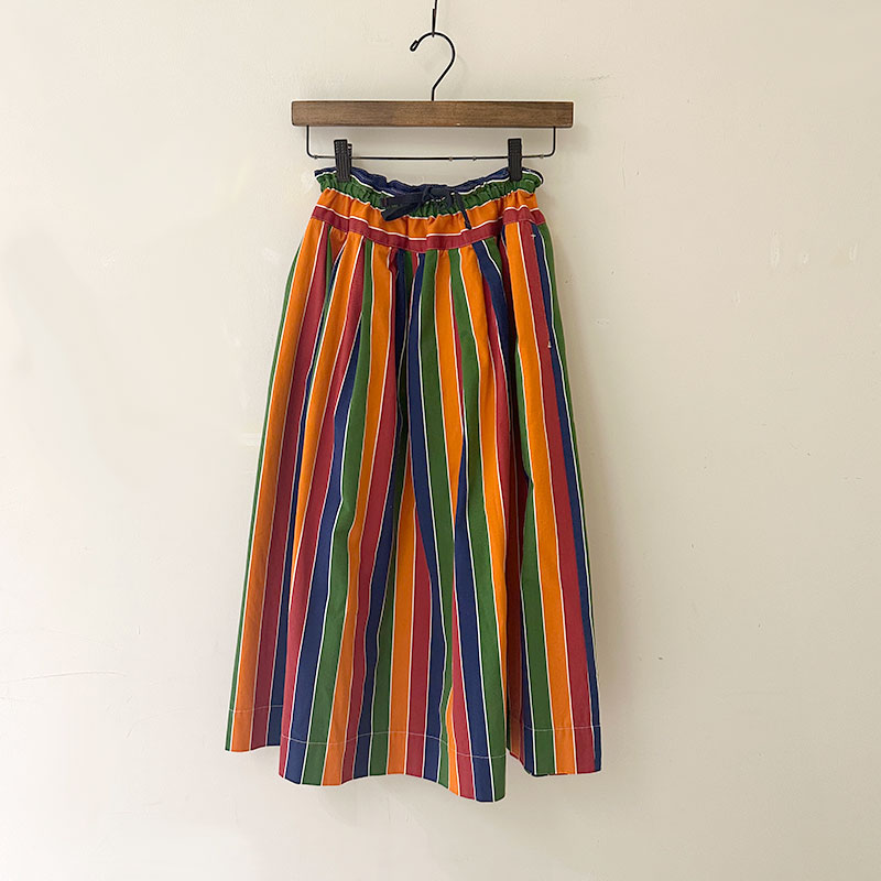 ティグルブロカンテ レインボーストライプ フィセルロングスカート