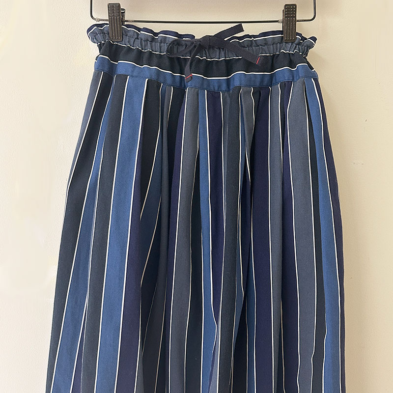 ティグルブロカンテ レインボーストライプ フィセルロングスカート