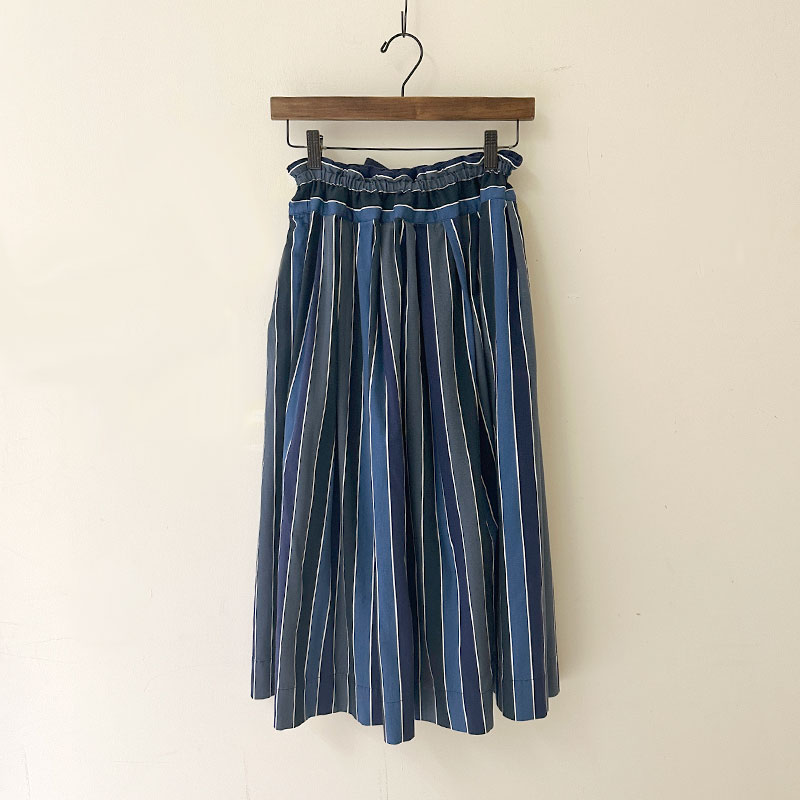 ティグルブロカンテ レインボーストライプ フィセルロングスカート