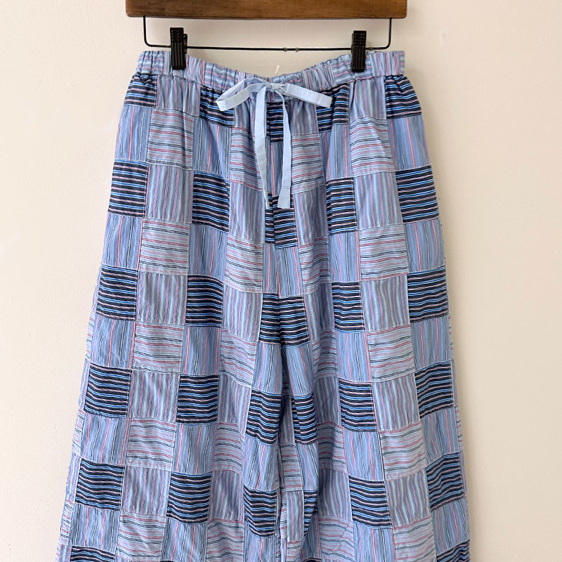 ティグルブロカンテ ストライプパッチ ギャザーワイドパンツ | すべて