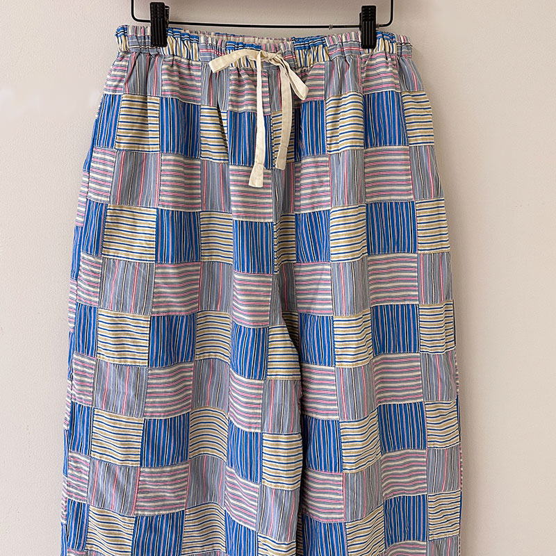 ティグルブロカンテ ストライプパッチ ギャザーワイドパンツ | すべて