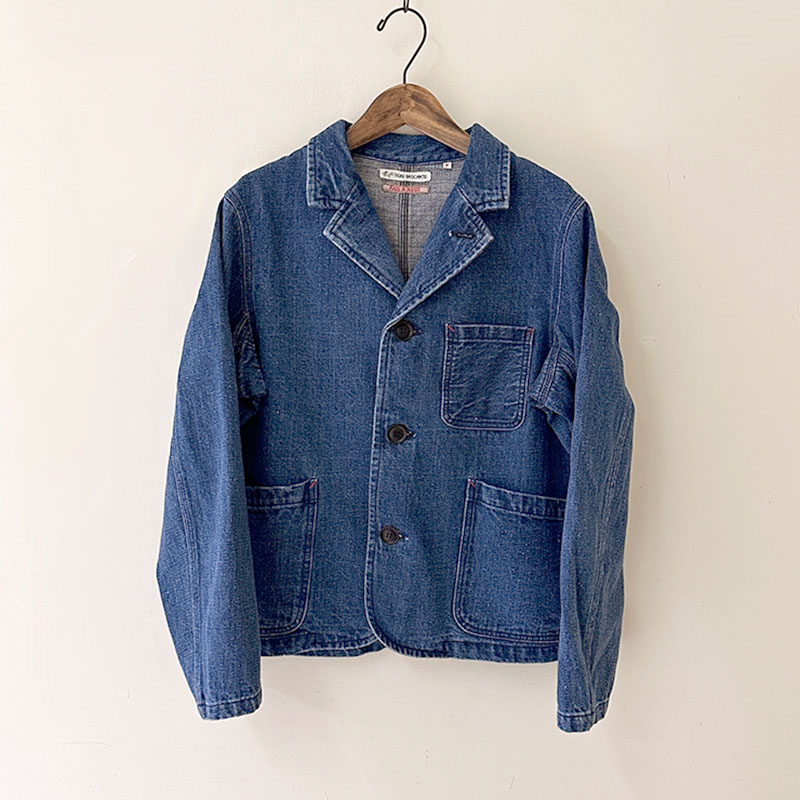 ティグルブロカンテ 12ozヴィンテージデニム ワークテーラードジャケット unisex Fade