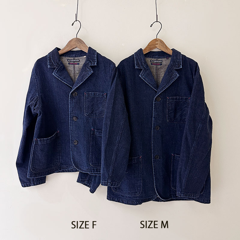 ティグルブロカンテ 12ozヴィンテージデニム ワークテーラードジャケット unisex Bio Wash