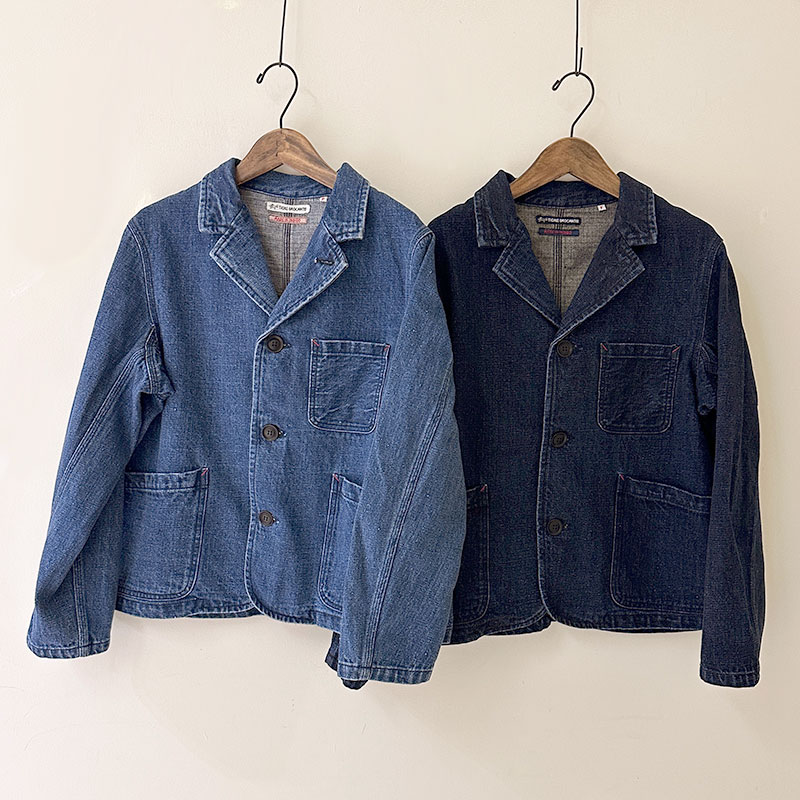 ティグルブロカンテ 12ozヴィンテージデニム ワークテーラードジャケット unisex Bio Wash