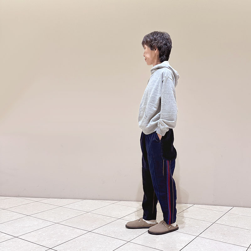 ティグルブロカンテ vintage杢ｸﾞﾚｰ裏毛 タブクロスフ－ディー unisex