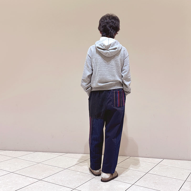 ティグルブロカンテ vintage杢ｸﾞﾚｰ裏毛 タブクロスフ－ディー unisex