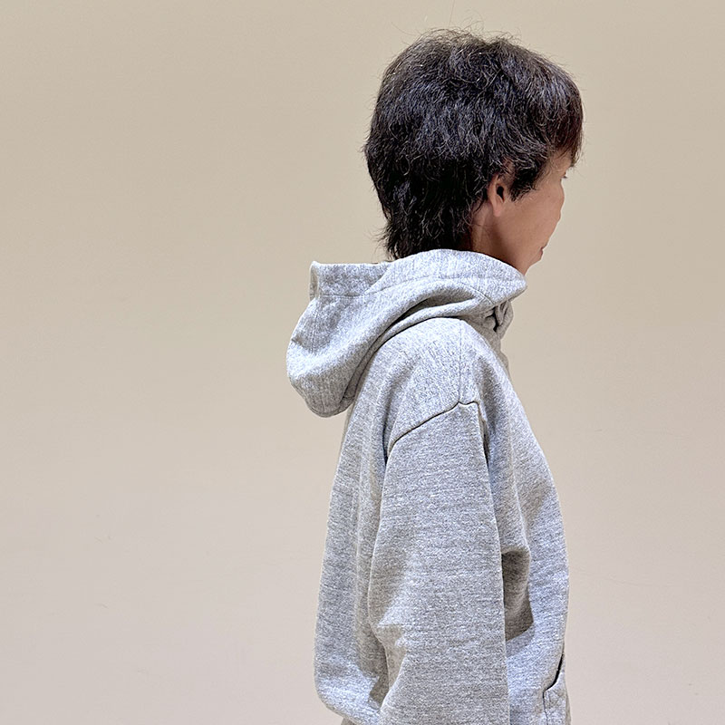 ティグルブロカンテ vintage杢ｸﾞﾚｰ裏毛 タブクロスフ－ディー unisex