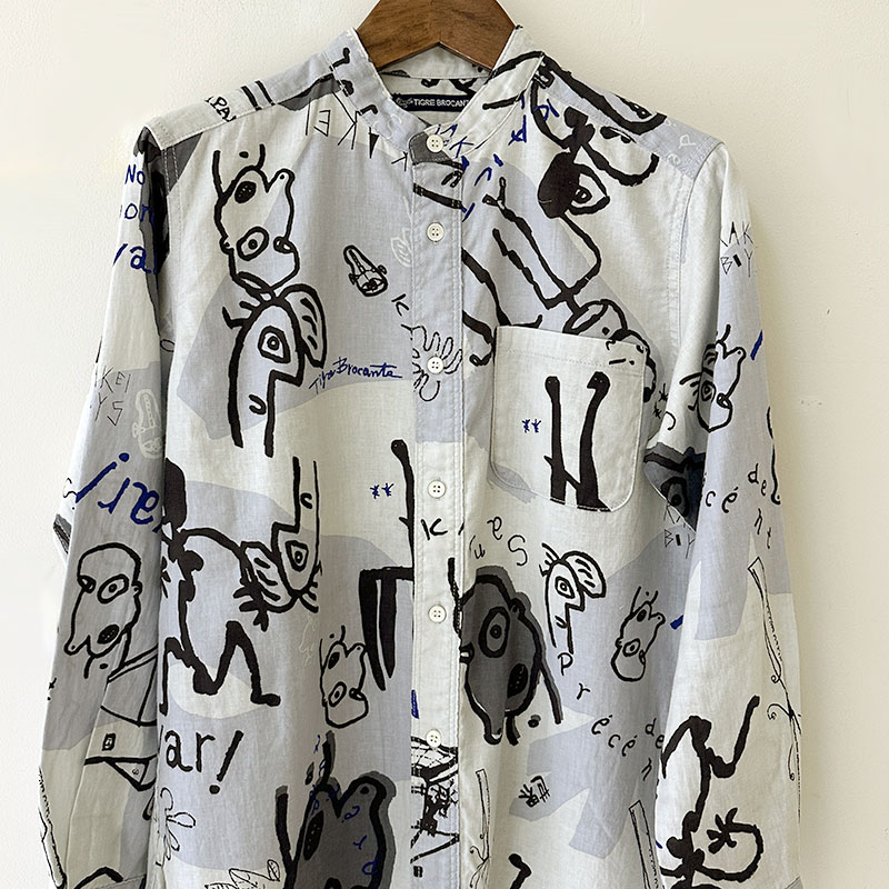 ティグルブロカンテ KAKEI boysビエラ スタンドカラーL/Sシャツ unisex