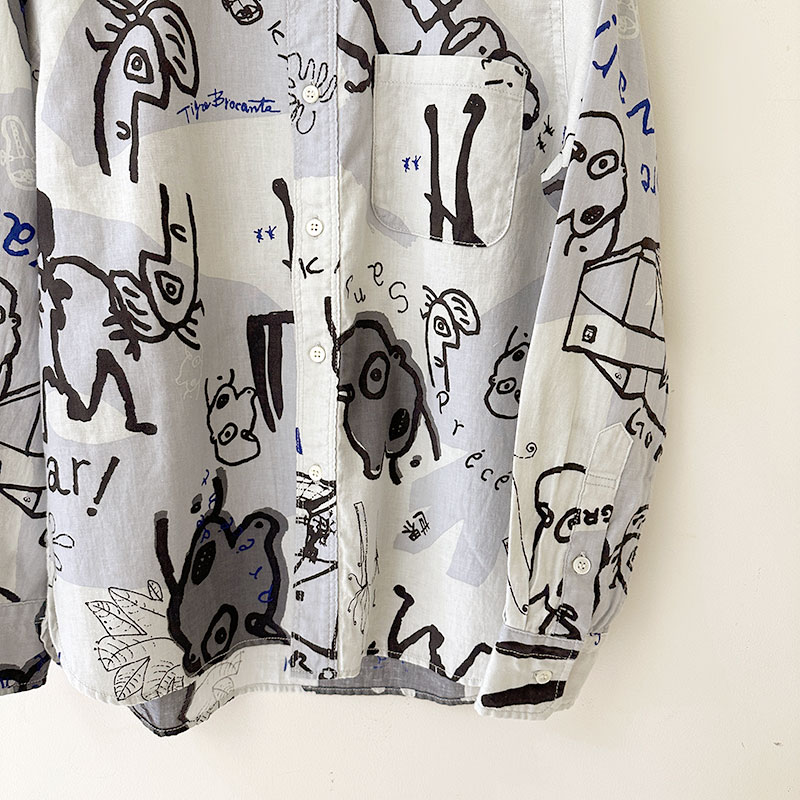 ティグルブロカンテ KAKEI boysビエラ スタンドカラーL/Sシャツ unisex