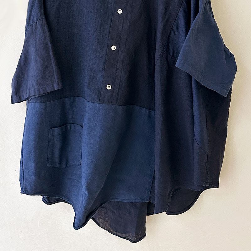 ティグルブロカンテ　リネン混シャツ TIGRE BROCANTE - ティグルブロカンテ リネン混シャツの通販 by Mie's
