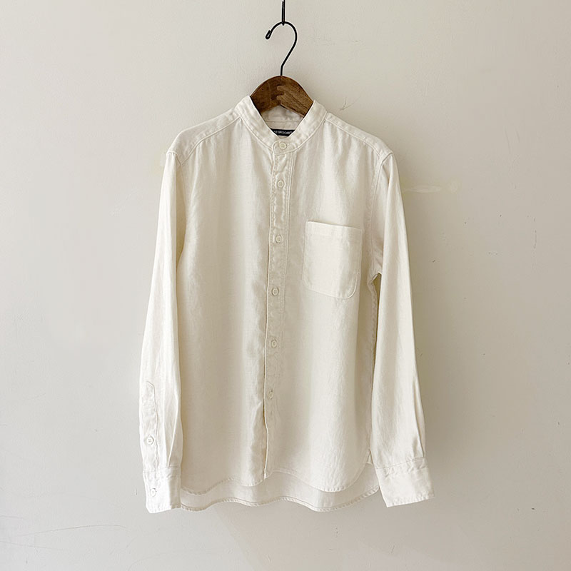 ティグルブロカンテ リネンツイル スタンドカラーL/Sシャツ unisex