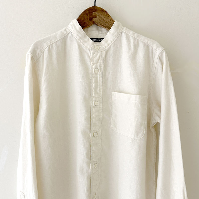 ティグルブロカンテ リネンツイル スタンドカラーL/Sシャツ unisex