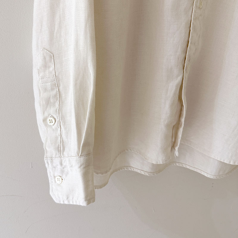 ティグルブロカンテ リネンツイル スタンドカラーL/Sシャツ unisex