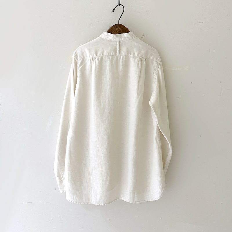 ティグルブロカンテ リネンツイル スタンドカラーL/Sシャツ unisex