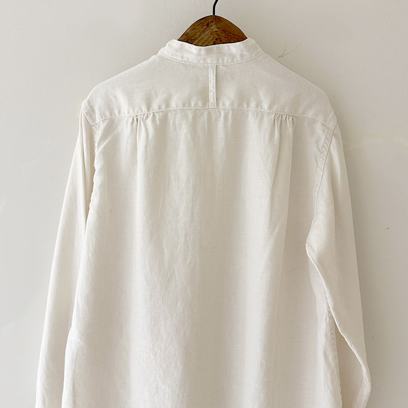 ティグルブロカンテ リネンツイル スタンドカラーL/Sシャツ unisex