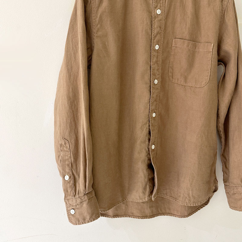 ティグルブロカンテ リネンツイル スタンドカラーL/Sシャツ unisex