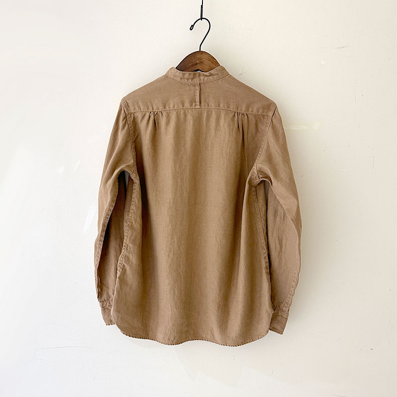ティグルブロカンテ リネンツイル スタンドカラーL/Sシャツ unisex