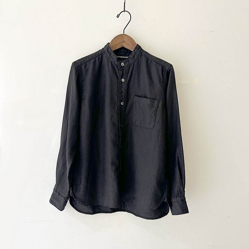 ティグルブロカンテ リネンツイル スタンドカラーL/Sシャツ unisex