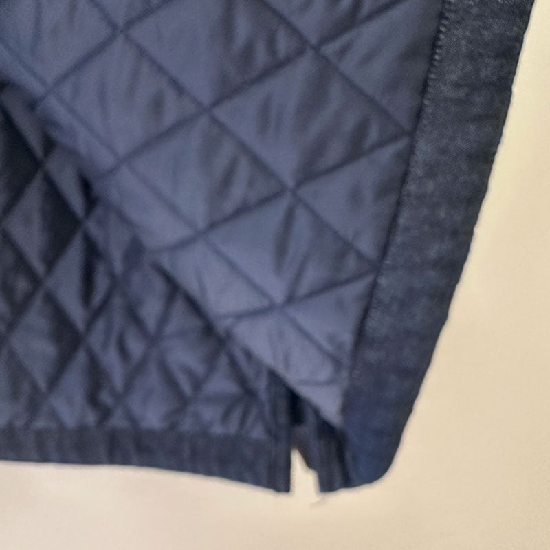 ティグルブロカンテ 7ozデニムキルティング ボンバーマンリブジャケット unisex Indigo