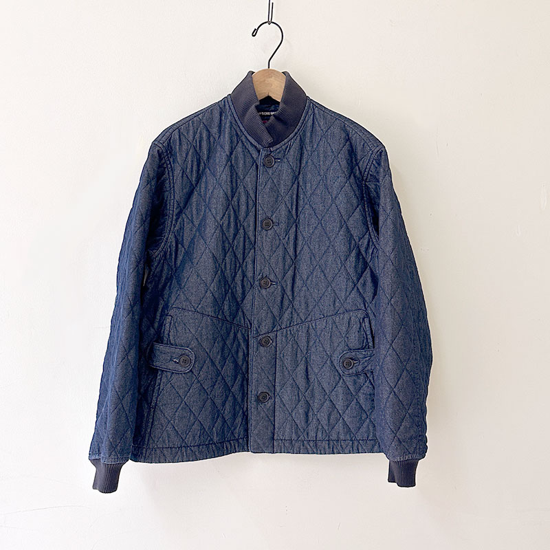 ティグルブロカンテ 7ozデニムキルティング ボンバーマンリブジャケット unisex Indigo