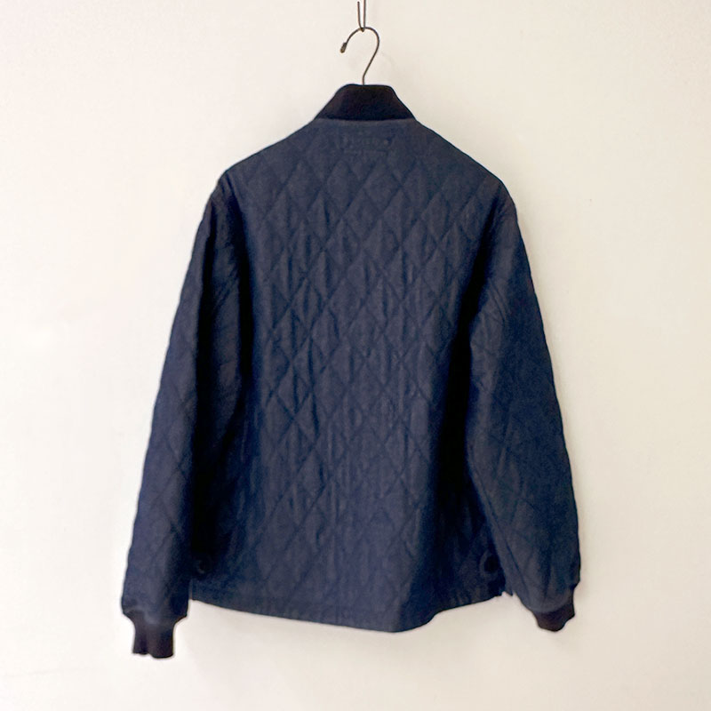 ティグルブロカンテ 7ozデニムキルティング ボンバーマンリブジャケット unisex Indigo