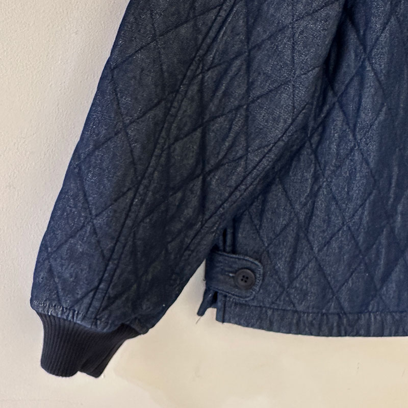 ティグルブロカンテ 7ozデニムキルティング ボンバーマンリブジャケット unisex Indigo