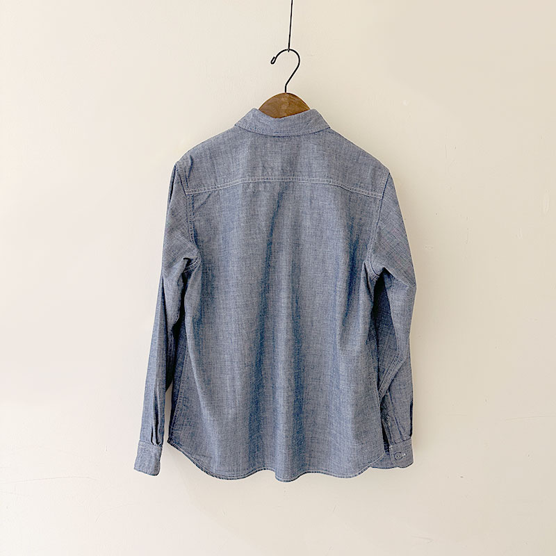 ティグルブロカンテ 4.5ozシャンブレー レギュラーワークシャツ unisex indigo
