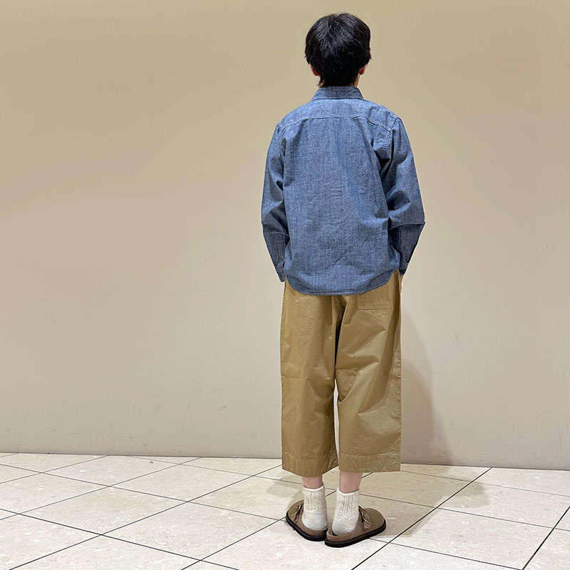 ティグルブロカンテ 4.5ozシャンブレー レギュラーワークシャツ unisex indigo