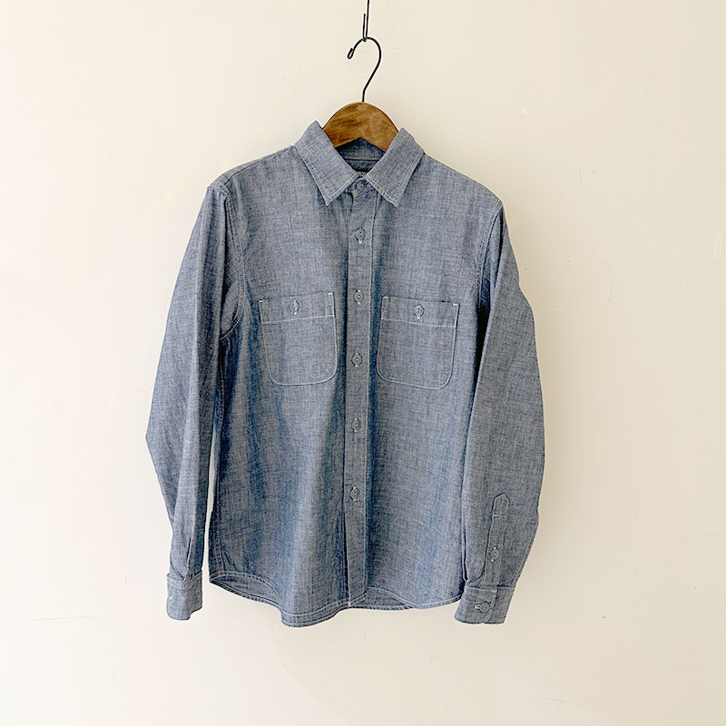 ティグルブロカンテ 4.5ozシャンブレー レギュラーワークシャツ unisex indigo