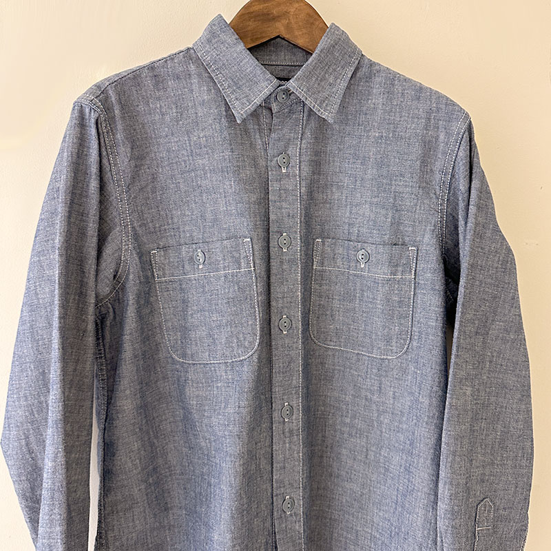 ティグルブロカンテ 4.5ozシャンブレー レギュラーワークシャツ unisex indigo