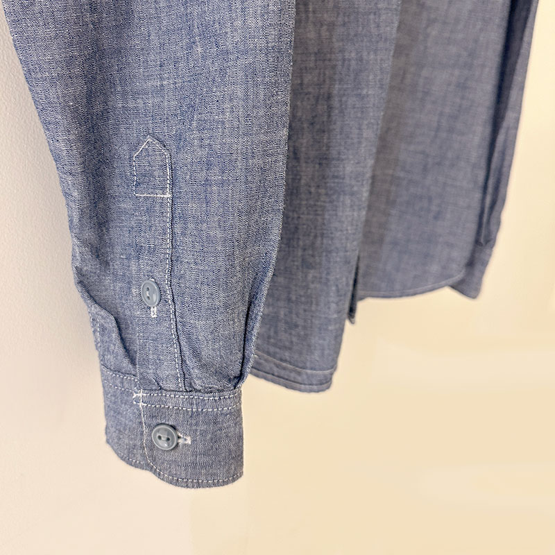 ティグルブロカンテ 4.5ozシャンブレー レギュラーワークシャツ unisex indigo