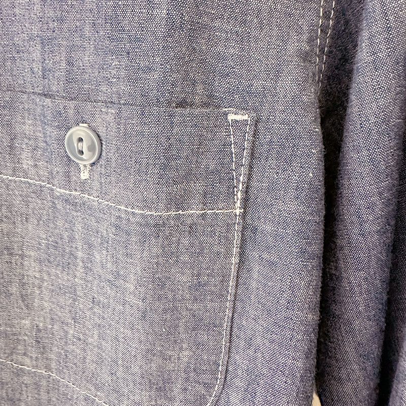 ティグルブロカンテ 4.5ozシャンブレー レギュラーワークシャツ unisex indigo