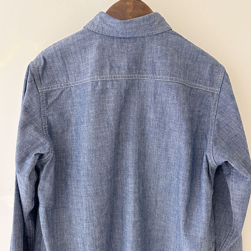 ティグルブロカンテ 4.5ozシャンブレー レギュラーワークシャツ unisex indigo