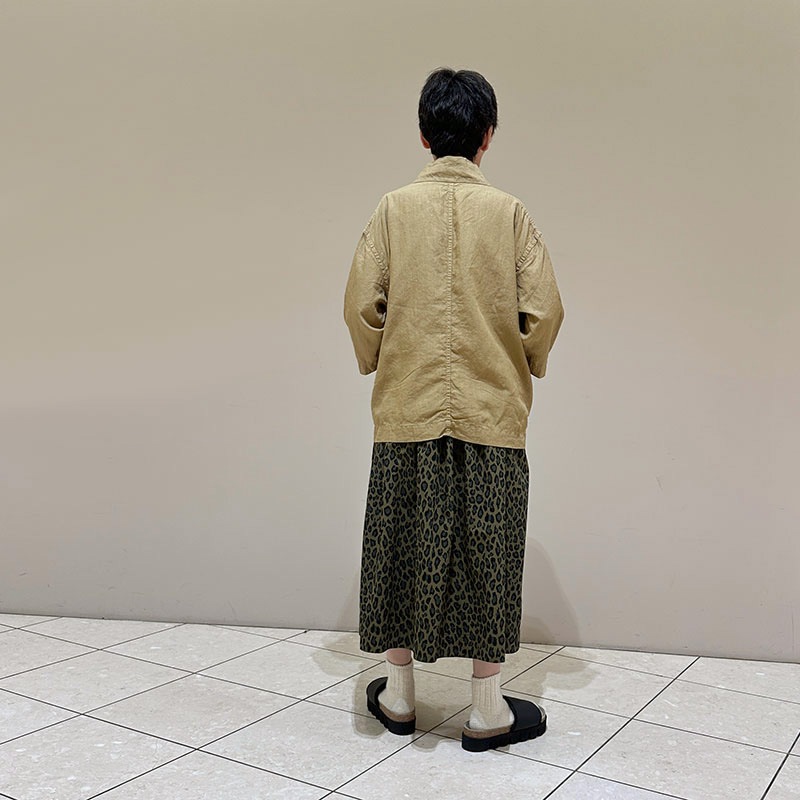 ティグルブロカンテ 80高密度リネン キモノ7分袖シャツ unisex