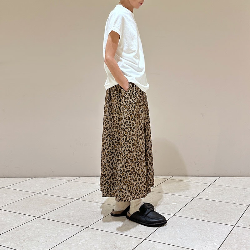 ティグルブロカンテ C/Nレオパード マキシギャザースカート | TIGRE