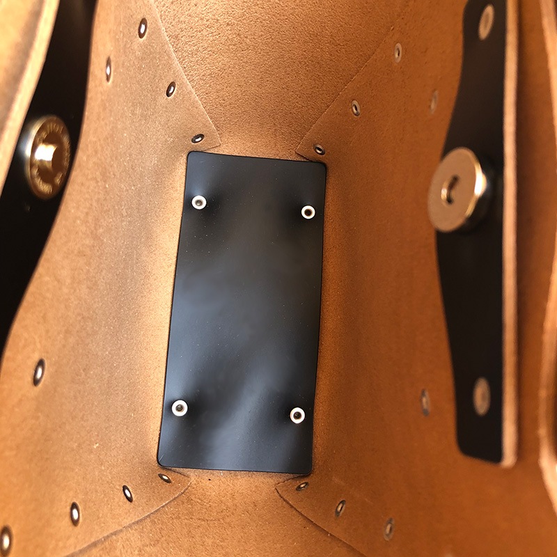 エンダースキーマ　assemble hand bag wide S -black-