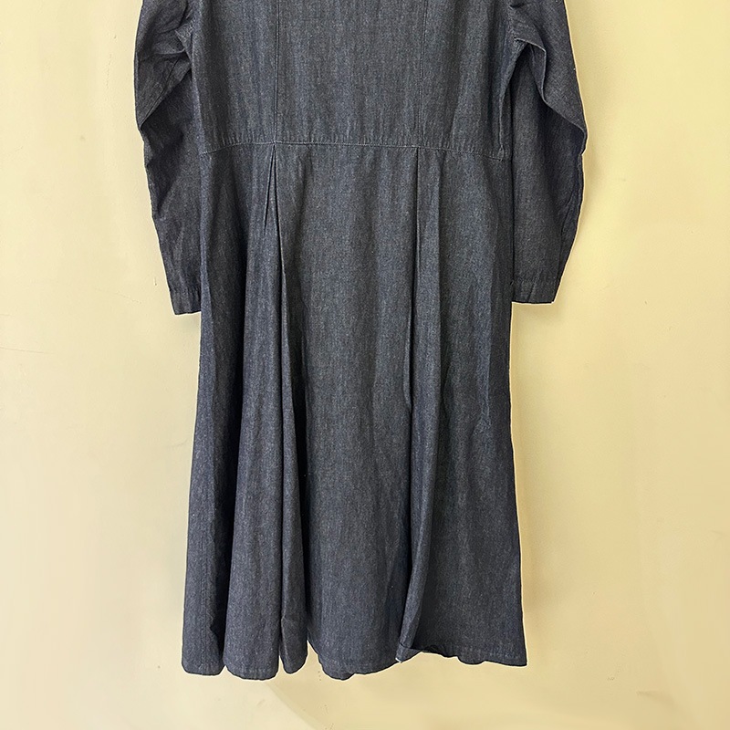 ティグルブロカンテ　インディゴ　ワンピース NEW ティグルブロカンテ 6oz Denim プリーツワンピース Indigo