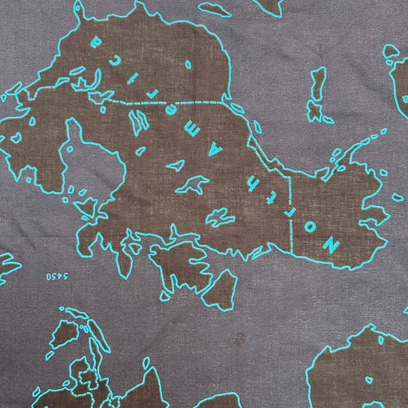 ティグルブロカンテ アーミーマップガーゼ バンダナ