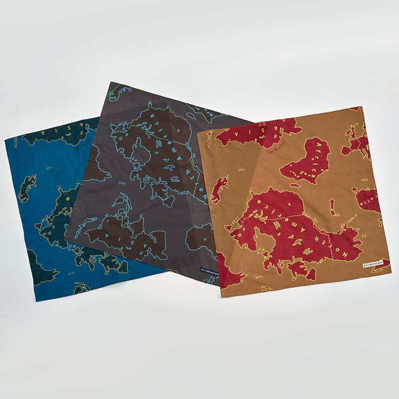 ティグルブロカンテ アーミーマップガーゼ バンダナ