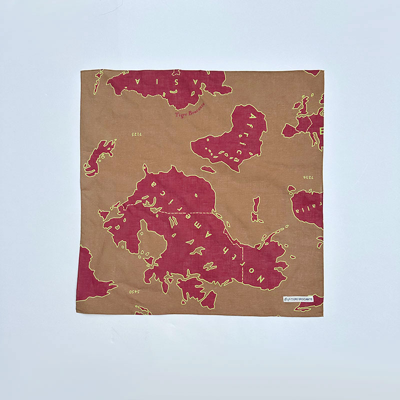 ティグルブロカンテ アーミーマップガーゼ バンダナ