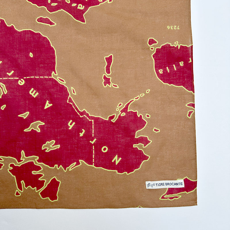 ティグルブロカンテ アーミーマップガーゼ バンダナ