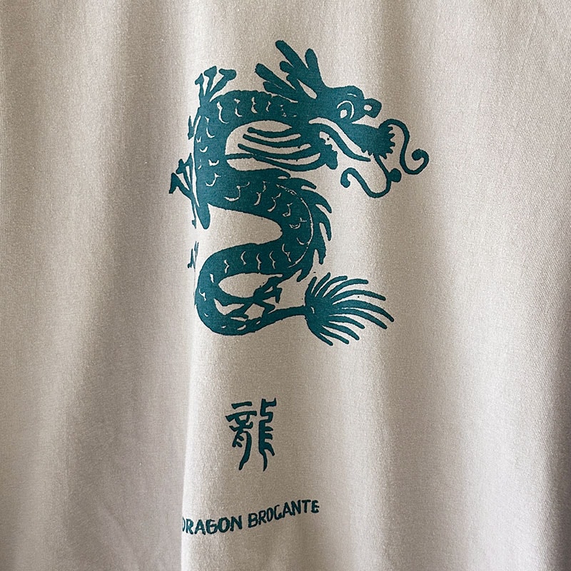 ティグルブロカンテ 龍 L/ST unisex Light Gray