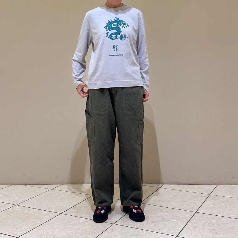 ティグルブロカンテ 龍 L/ST unisex Light Gray