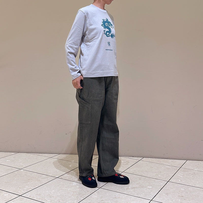 ティグルブロカンテ 龍 L/ST unisex Light Gray