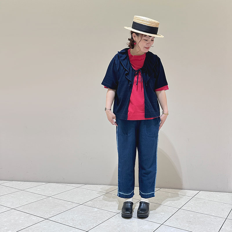 ティグルブロカンテ Thin line絞り タゴサクパンツ unisex AI