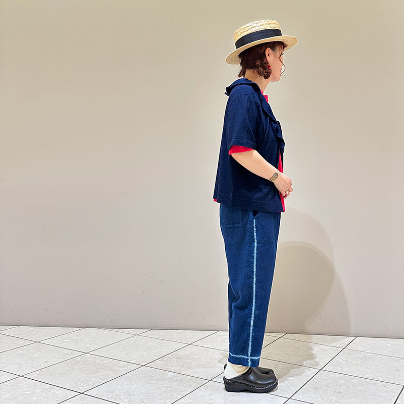 ティグルブロカンテ Thin line絞り タゴサクパンツ unisex AI