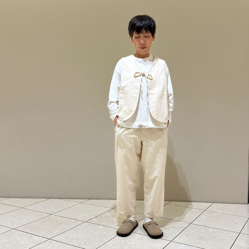 ティグルブロカンテ HOOT cotton タゴサク ロングパンツ unisex Natural